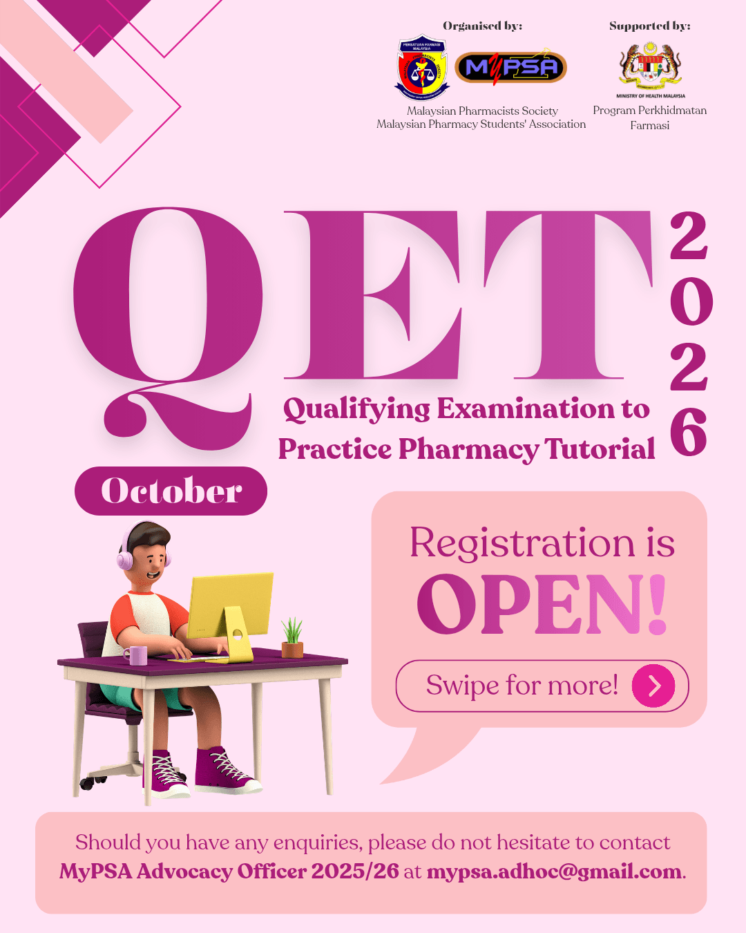 Qualifying Examination to Practice Pharmacy Tutorial (QET) 2026